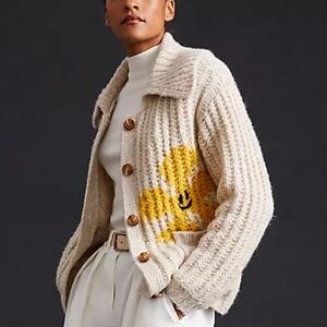 PILCRO Smiley Sweater ANTHROPOLOGIE